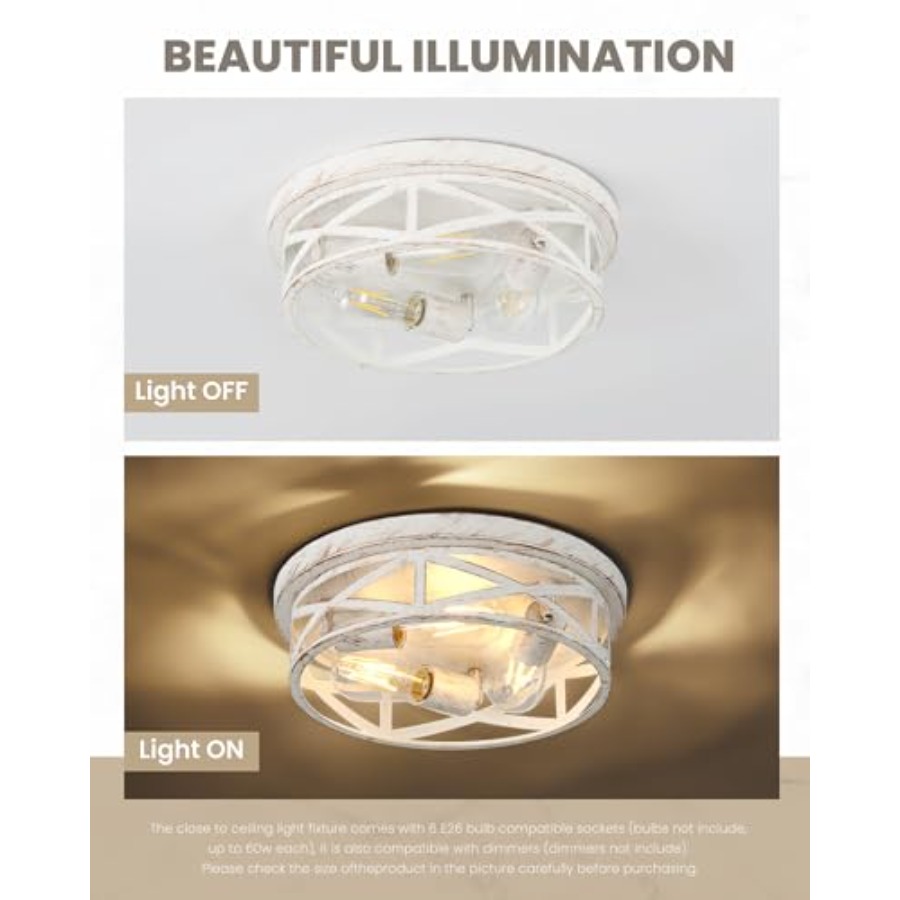 13 inch Flush Mount Ceiling Li - Farming & Agriculture Word Stacks 评论和价格