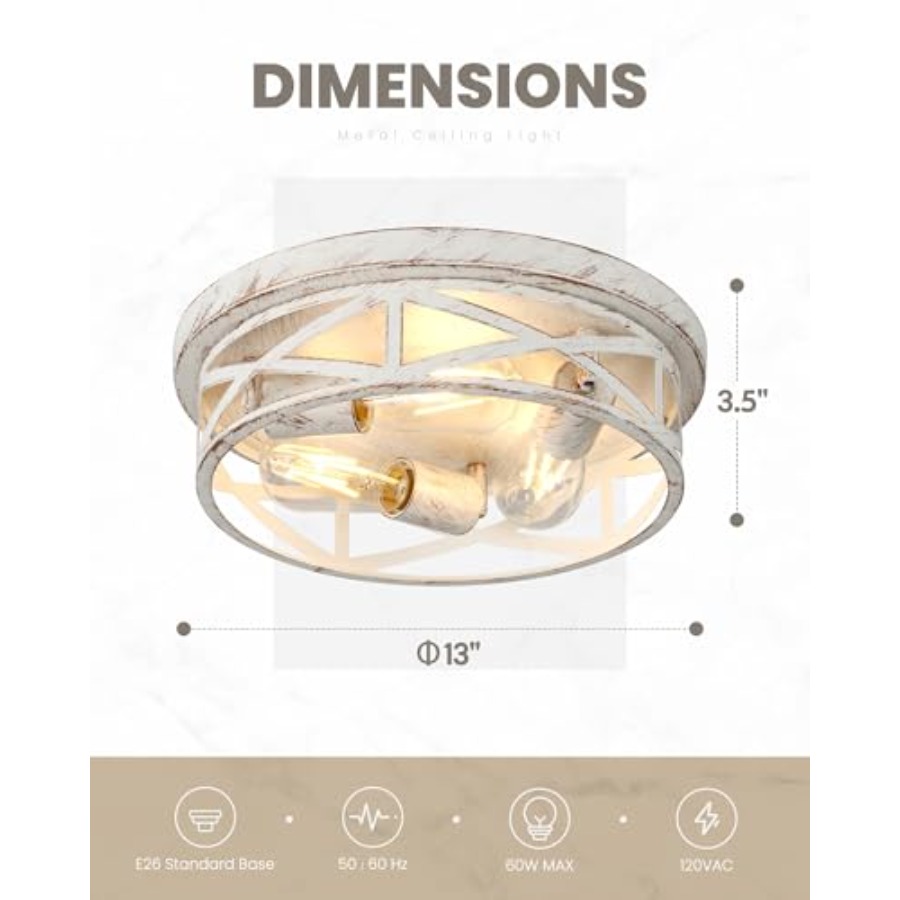 13 inch Flush Mount Ceiling Li - Farming & Agriculture Word Stacks 评论和价格