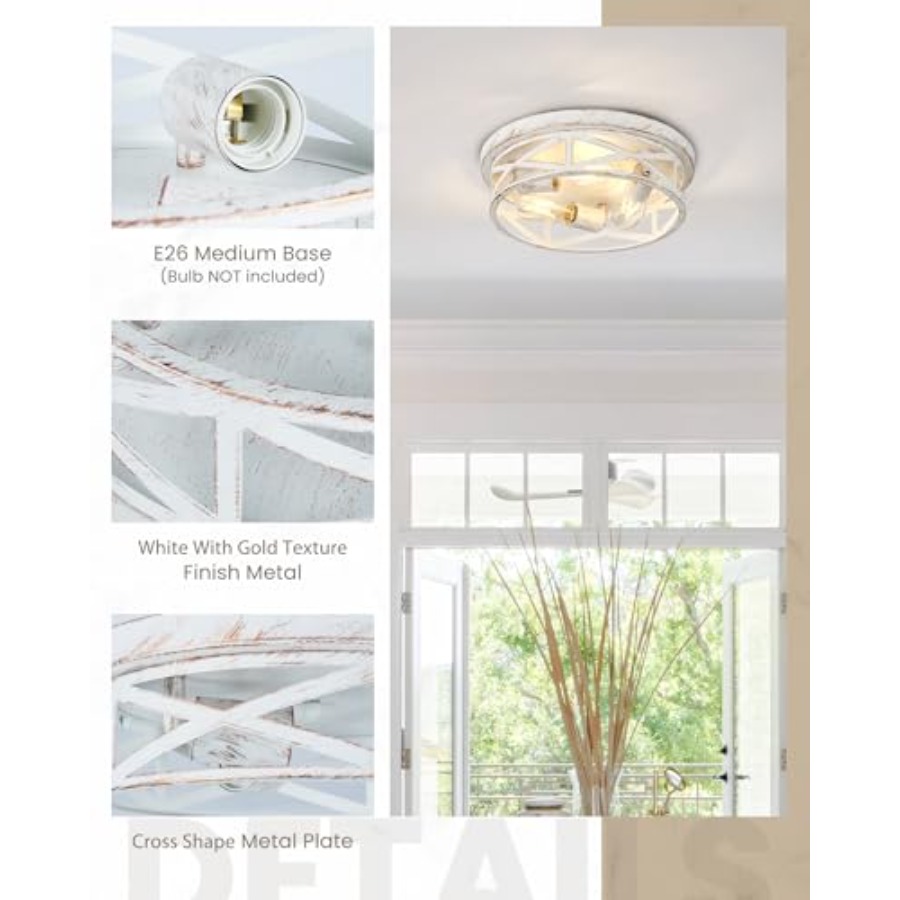 13 inch Flush Mount Ceiling Li - Farming & Agriculture Word Stacks 评论和价格