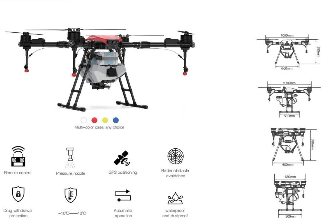 Professional 16L Agricultural  - Farming Agriculture Drone 评论和价格